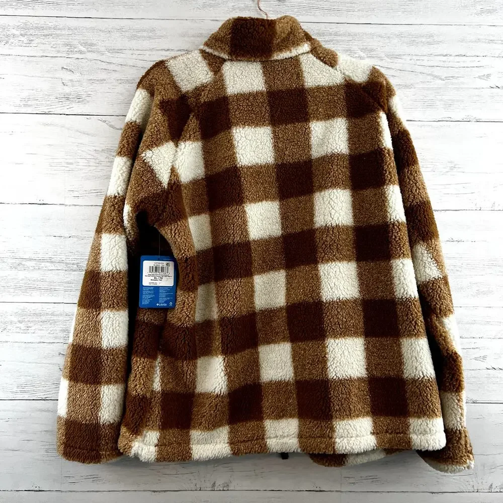 Columbia NWT Big Timber Peak‎ Gingham Full Zip Jacket Size XL